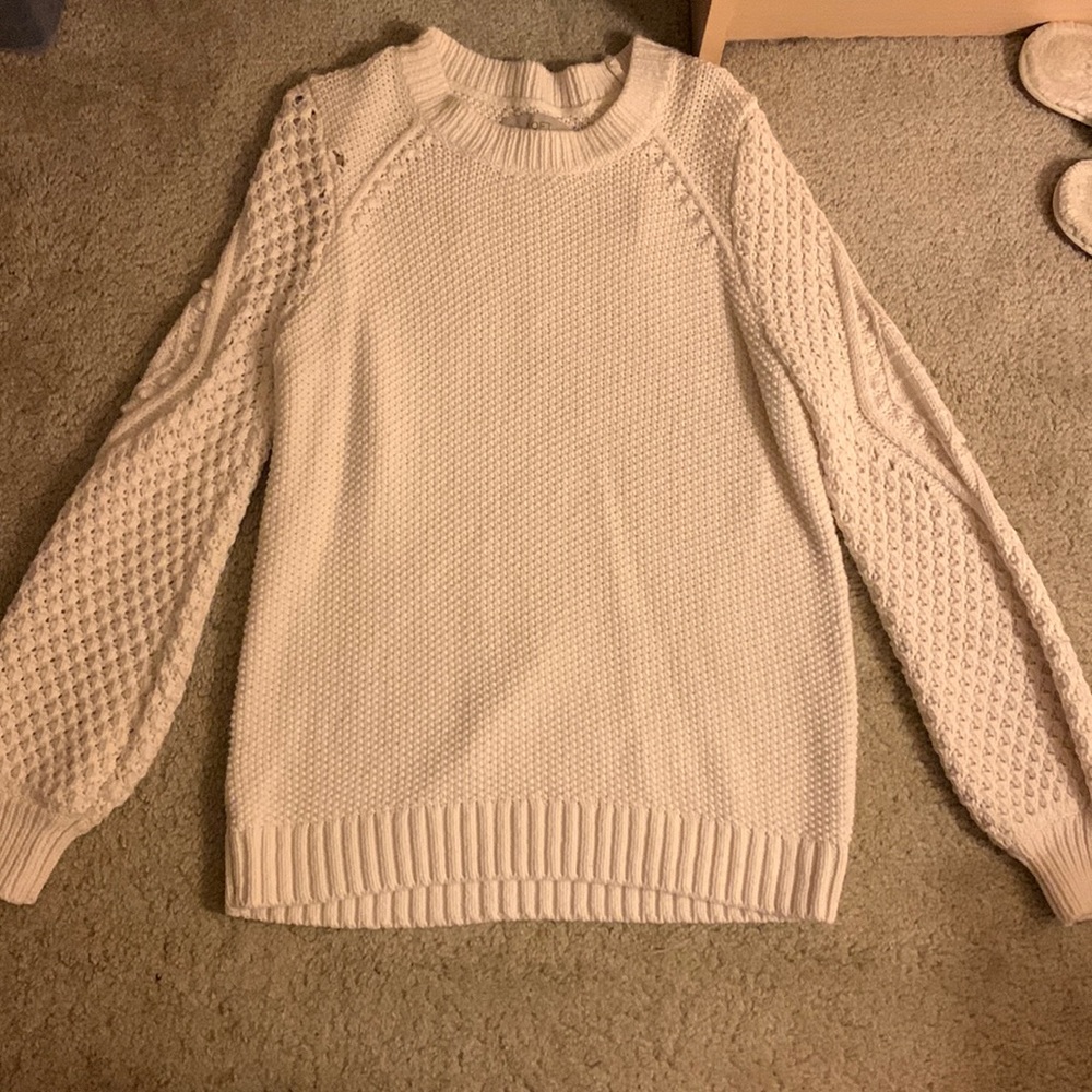 Cream/Beige Loft Knit Sweater (never worn)